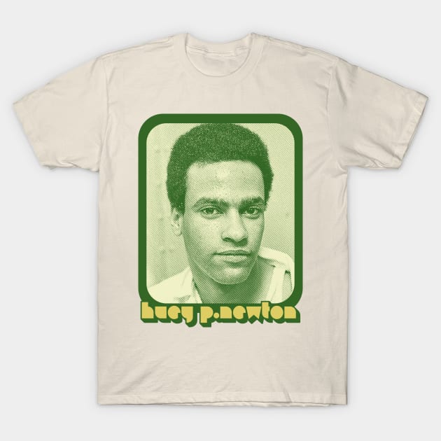 Huey P Newton /// Retro Style Black Power Tribute Design T-Shirt by DankFutura